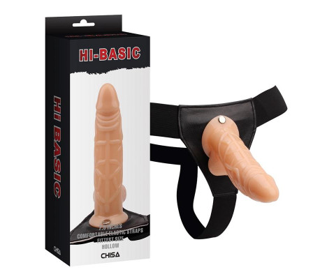 Dildo Hueco con Arnés Hollow Cock