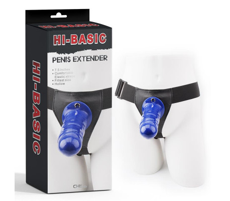 Arnés con Dildo Hueco Penis Extender 7.5