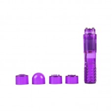 Mini Masajeador 3 Cabezales Purpura