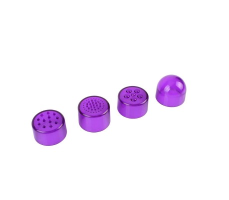 Mini Masajeador 3 Cabezales Purpura
