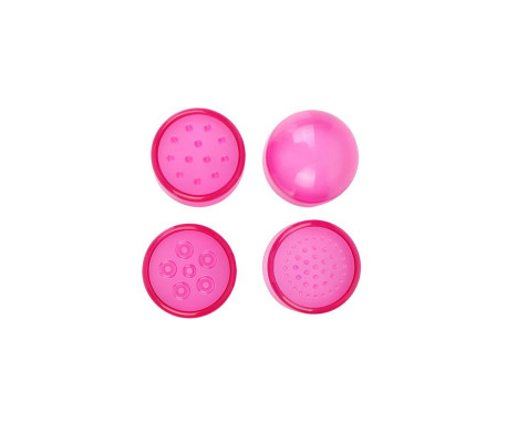 Mini Masajeador 3 Cabezales Rosa
