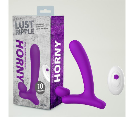 Horny Hunter Plug Anal con Vibración y Control Remoto Silicona Líquida USB