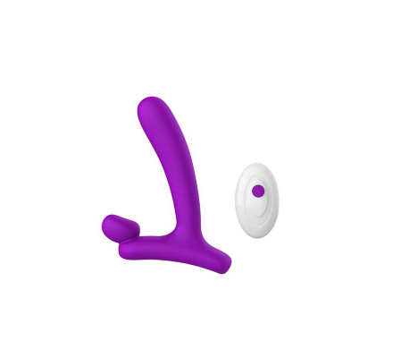 Horny Hunter Plug Anal con Vibración y Control Remoto Silicona Líquida USB