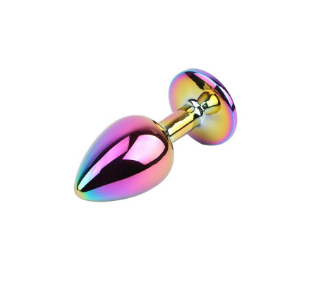 Plug Anal de Metal con Joya Circular 2.7