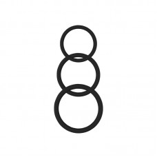 Anillo para el Pene Magnum Force  Silicona Negro