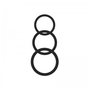 Anillo para el Pene Magnum Force  Silicona Negro