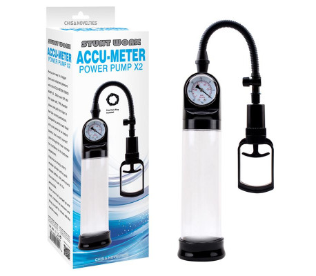 Masturbador Accu-Meter Power Pump x2