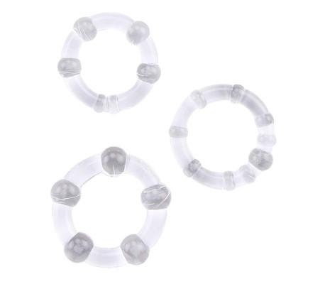 Anillos para el Pene Beaded Transparente