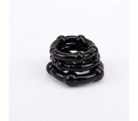 Anillos para el Pene Beaded Negro
