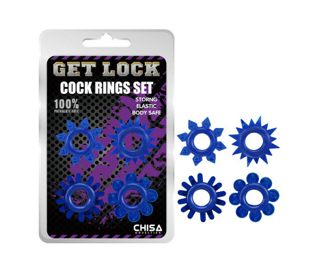 Set de Anillos para el Pene Azul