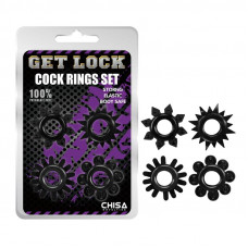 Set de Anillos para el Pene Negro