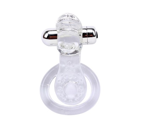 Anillo Vibrador para el Pene The Tongue Transparente