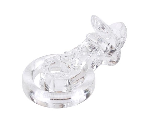 Anillo Vibrador para el Pene The Tongue Transparente