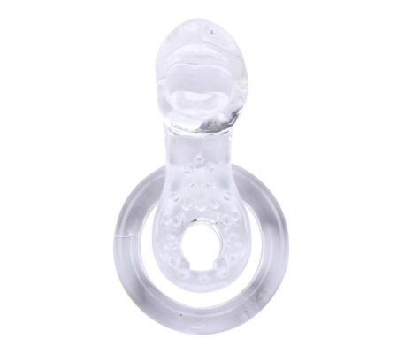 Anillo Vibrador para el Pene The Tongue Transparente