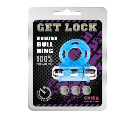 Anillo Vibrador para el Pene Bull Ring Azul