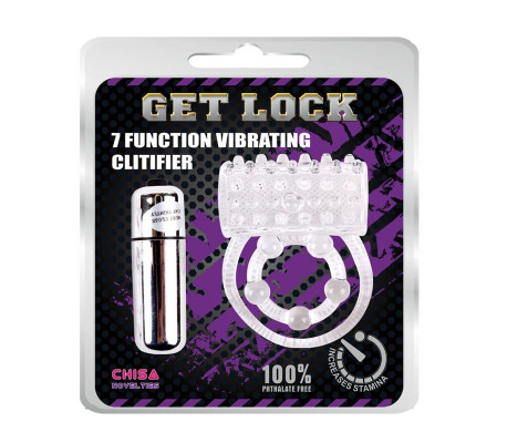 Anillo Vibrador para el Pene Clear Transparente