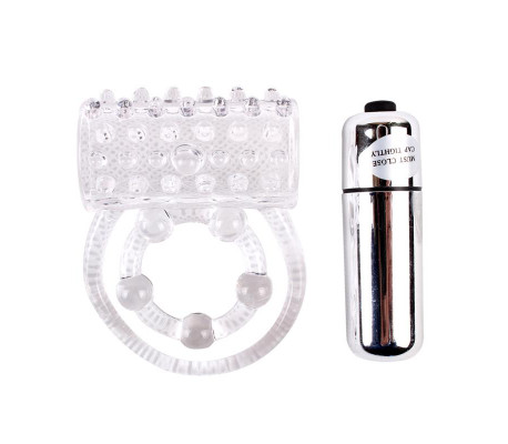 Anillo Vibrador para el Pene Clear Transparente