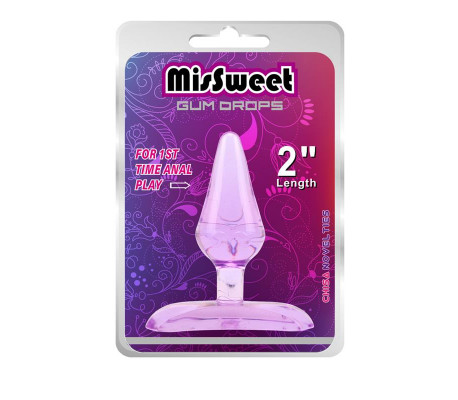 Plug Anal Gun Drops Púrpura 6,6 x 2,4cm