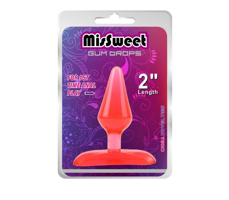 Plug Anal Gun Drops Rojo 6,6 x 2,4cm