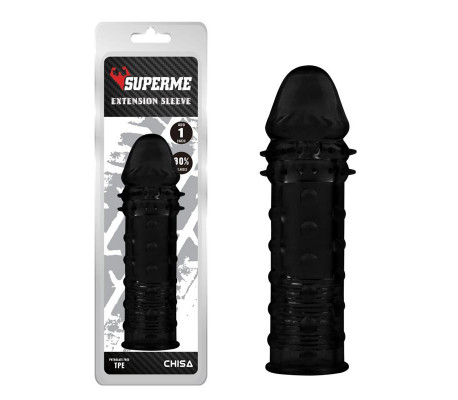 Funda para el Pene Extra Texture Negro