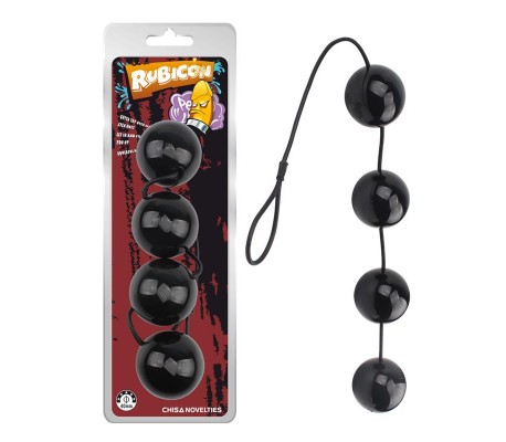 Bolas Vaginales y Anales 65 x 6 cm Negro