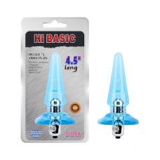 Plug Anal con Vibracion Nicoles 12.5 x 3.2 cm Azul