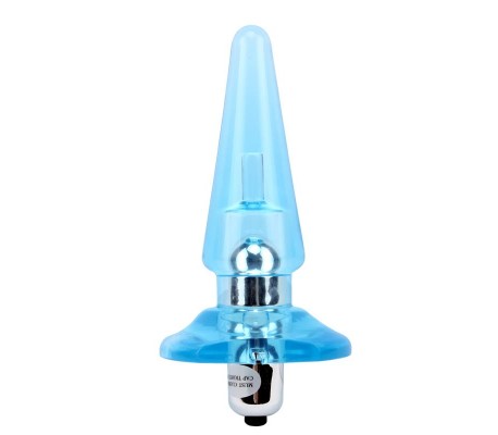 Plug Anal con Vibracion Nicoles 12.5 x 3.2 cm Azul