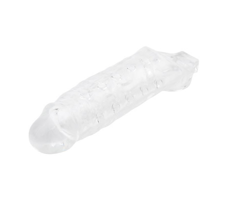 Funda para el Pene con Sujeción para Testículos Mighty Transparente