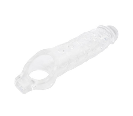 Funda para el Pene con Sujeción para Testículos Mighty Transparente