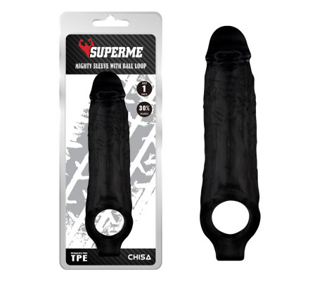Funda para el Pene con Sujeción para los Testículos Mighty Negro