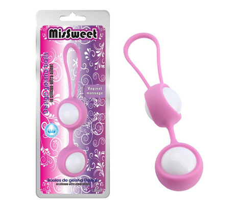 Bolas Geisha MisSweet 17.7 cm Silicona Rosa