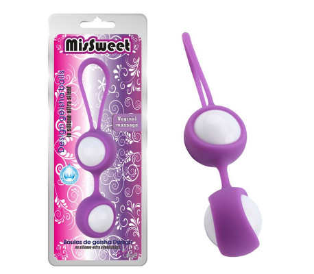 Bolas Geisha MisSweet 17.7 cm Silicona Púrpura
