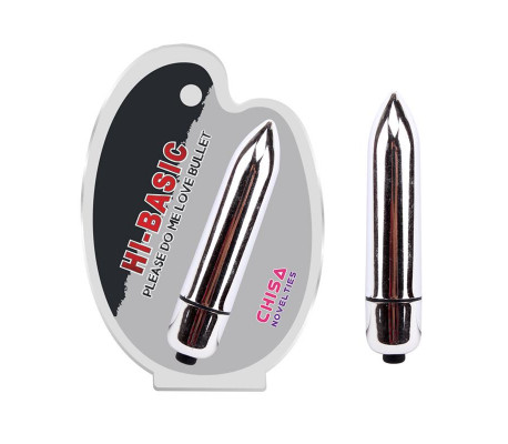 Bala Vibradora Please Do Me Love 5.8 x 1.8 cm Plata