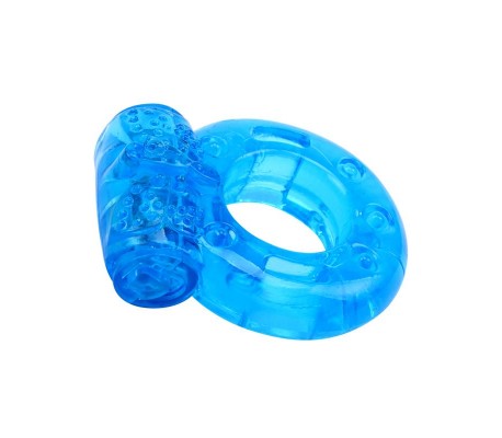 Anillo para el Pene y Vibracion 1.8 cm Azul