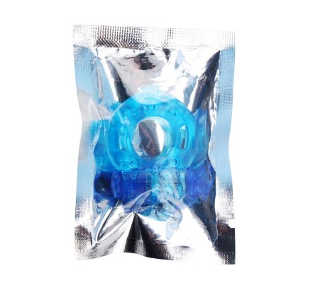 Anillo para el Pene y Vibracion 1.8 cm Azul