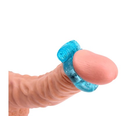 Anillo para el Pene y Vibracion 1.8 cm Azul