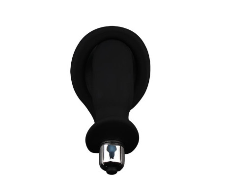 Anillo para el Pene con Plug Anal Negro