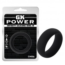 Anillo para el Pene Infinity Silicona M Negro