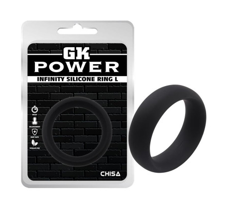 Anillo para el Pene Infinity Silicona L Negro