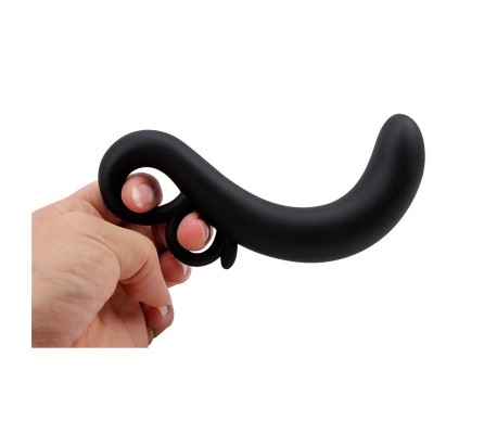 Estimulador Punto G Two-Finger Silicona Negro