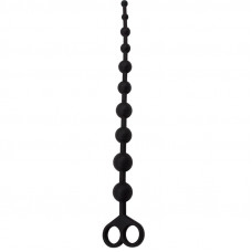 Cadena Anal 30.8 x 2.4 cm Silicona Negro