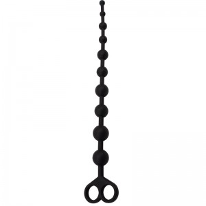 Cadena Anal 30.8 x 2.4 cm Silicona Negro