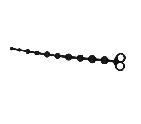 Cadena Anal 30.8 x 2.4 cm Silicona Negro