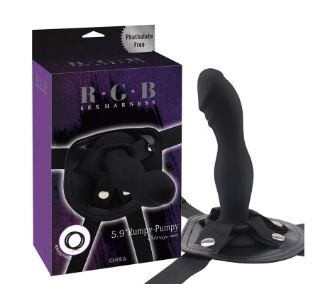 Arnés con Dildo Rumpy Silicona Negro