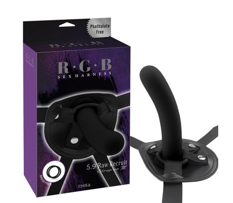 Arnés con Dildo Raw Recruit Talla M Negro