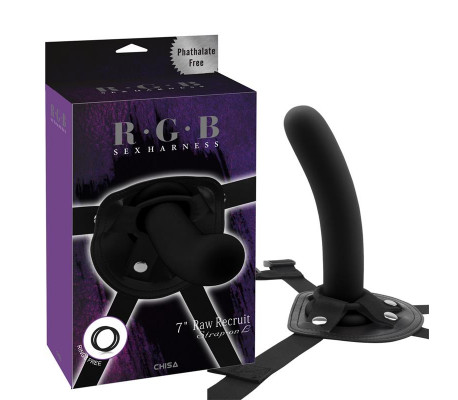 Arnés con Dildo Raw Recruit Talla L Negro
