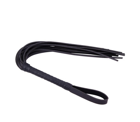 Látigo de Cuero 72 cm Negro