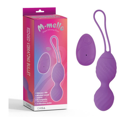 Huevo Vibrador Control Remoto Ridged USB Silicona 7.4