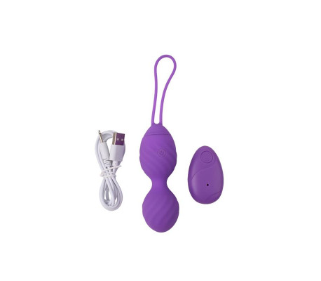 Huevo Vibrador Control Remoto Ridged USB Silicona 7.4