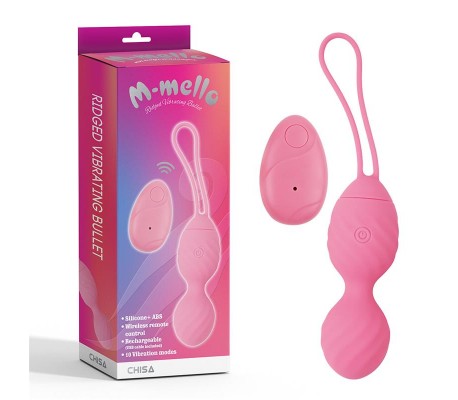 Huevo Vibrador Control Remoto Ridged USB Silicona 7.4
